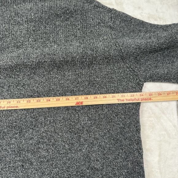 LL Bean 100% Lambswool Henley Sweater Men's Size XL Tall Charcoal Gray XLT - Picture 5 of 7